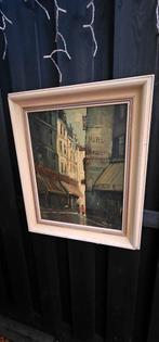 Olieverf schilderij Parijs jaren 40/50., Antiek en Kunst, Ophalen of Verzenden