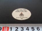 sticker auto van het jaar 1981 de nieuwe ford escort, Ophalen, Zo goed als nieuw