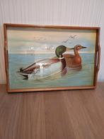 Houten dienblad met eenden - 44x30 cm, Huis en Inrichting, Ophalen, Gebruikt, Rechthoekig, Hout