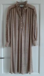 Antik Batik beige/goudkleurige jurk maat M/40, Maat 38/40 (M), Beige, Ophalen of Verzenden, Zo goed als nieuw