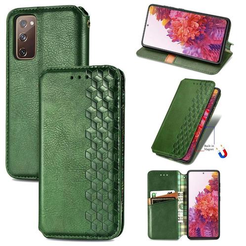 Luxe PU Lederen Wallet Case Set voor Galaxy S20 FE _ Groen, Telecommunicatie, Mobiele telefoons | Hoesjes en Frontjes | Samsung