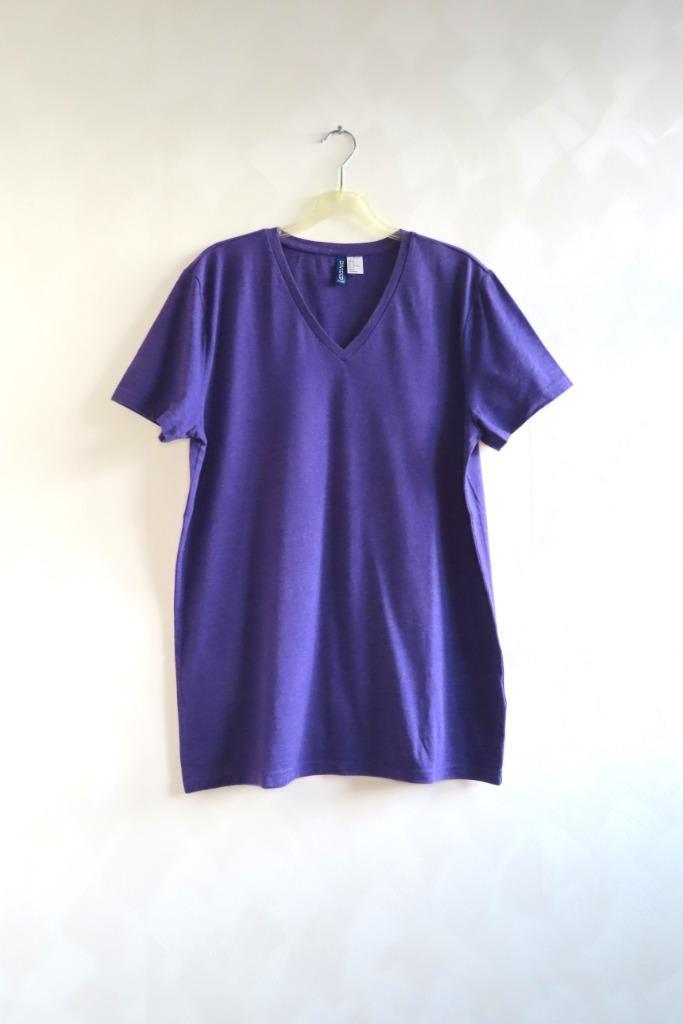 T-Shirt Paars H&M mt M (G43), Kleding | Heren, T-shirts, Zo goed als nieuw, Maat 48/50 (M), Paars, Ophalen of Verzenden