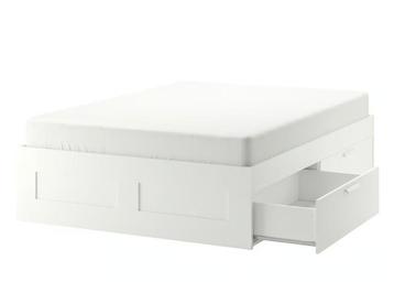 Ikea BRIMNES wit, 200x180, bed met laden  beschikbaar voor biedingen