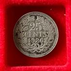 VERSCHILLENDE JAREN 25 cent Wilhelmina 'Opgestoken Haar', Postzegels en Munten, Ophalen, Zilver, 25 cent, Koningin Wilhelmina