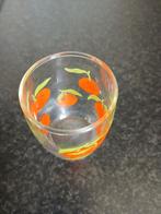 Leuk retro glas met kersen., Ophalen, Glas of Glazen, Gebruikt, Glas