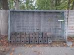 11 Bouwhekken met werk, incl. Blokken., Tuin en Terras, Ophalen, Gebruikt, IJzer