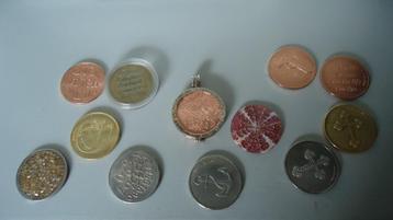zilveren originele Mi Moneda hanger met 12 beats  beschikbaar voor biedingen