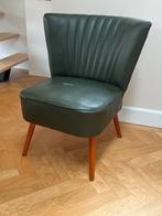 Groene vintage stoel (skai leer), Huis en Inrichting, Stoelen, Gebruikt, Overige kleuren, Ophalen of Verzenden, Eén