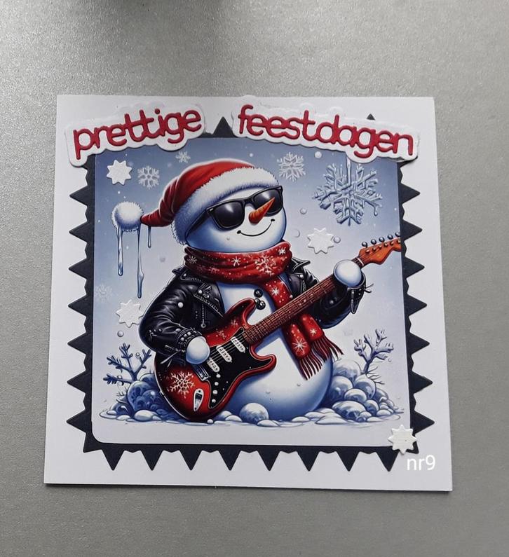Zelfgemaakte kerstkaart, Hobby en Vrije tijd, Kaarten | Zelfgemaakt, Nieuw, Kerst, Ophalen of Verzenden