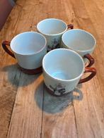 Vier Droste chocolademelk kopjes - puntgaaf!, Ophalen of Verzenden, Zo goed als nieuw