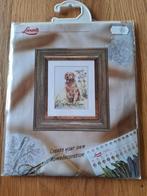 Lanarte borduurpakket borduren hond golden retriever 34578, Hobby en Vrije tijd, Borduren en Borduurmachines, Nieuw, Handborduren
