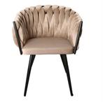 Luxe Velvet Eetkamerstoel Knot - Stijlvol Design, Overige kleuren, Nieuw, Ophalen of Verzenden, Stof