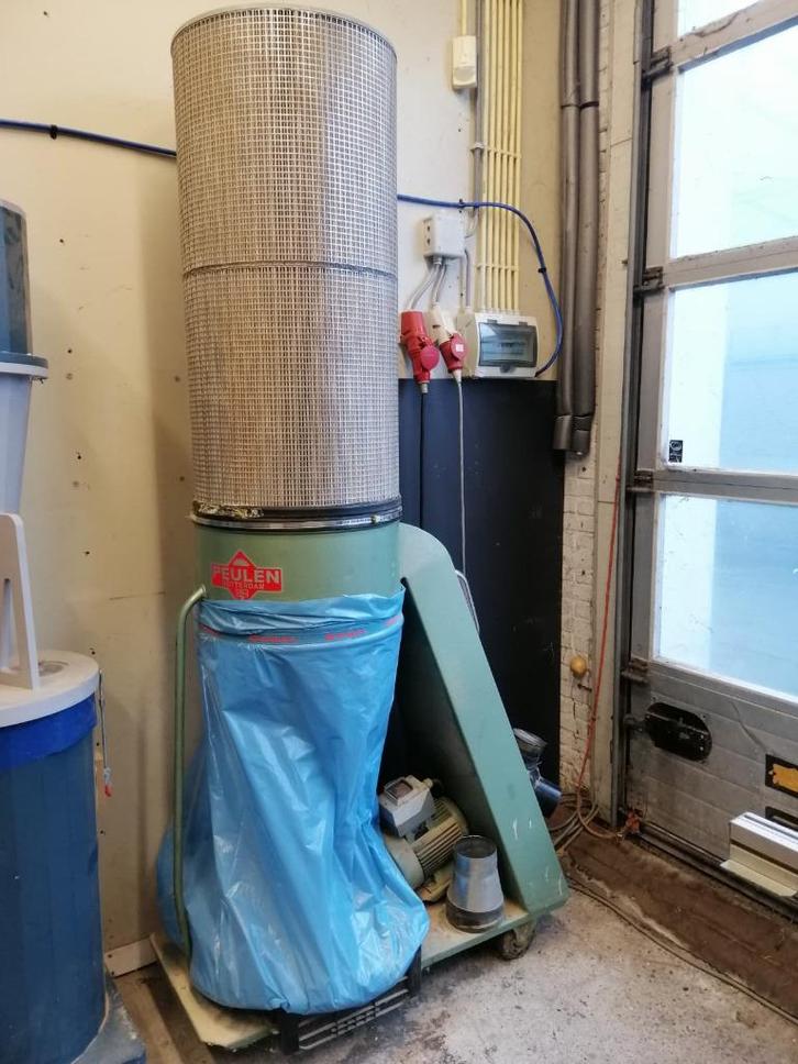 Schuko houtafzuiger / motafzuiger / afzuiginstallatie 380V, Doe-het-zelf en Verbouw, Ventilatie en Afzuiging, Gebruikt, Afzuiger