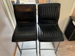 4x nieuwe leren barstoel, Huis en Inrichting, Stoelen, Ophalen, Zwart, Nieuw, Leer