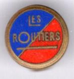 Les Routiers email op koper knoopsgat speld ( D_315 ), Verzamelen, Nieuw, Transport, Speldje of Pin, Verzenden
