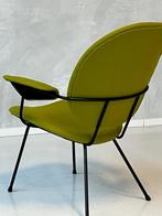 Kembo 302 fauteuil vintage WH Gispen design armstoel groen, Huis en Inrichting, Fauteuils, Gebruikt, Minder dan 75 cm, Vintage