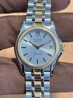 Tudor Monarch Steel Gold Quartz 34mm (15733) ‘95 Full Set!, Overige merken, Staal, Gebruikt, Polshorloge