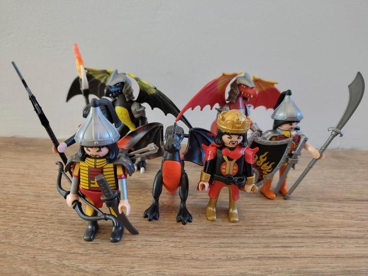 Playmobil poppetjes ridders oosters draak (custom), Kinderen en Baby's, Speelgoed | Playmobil, Zo goed als nieuw, Los playmobil
