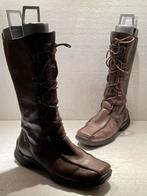 Ecco Comfort vintage retro hoge laarzen bruin 41, Bruin, Ophalen of Verzenden, Hoge laarzen, Ecco