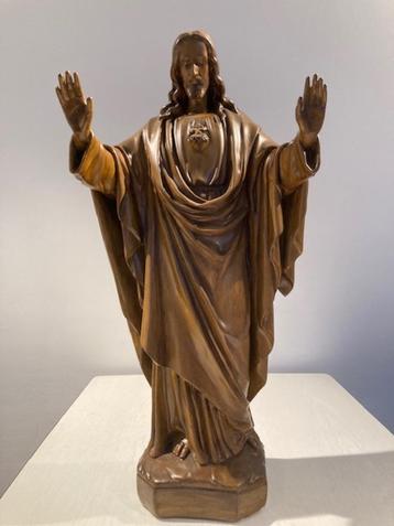 Groot beeld Heilig Hart van Jezus (70 cm) beschikbaar voor biedingen