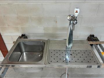 Lekblad biertap thuistap spoelbak rvs lekbak mancave bar tap beschikbaar voor biedingen