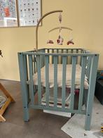 Babybox blauw/grijs inclusief aeromove lakentje, Ophalen, Gebruikt