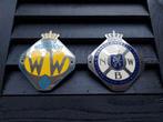 Oldtimer set ANWB en Wegenwacht embleem schildje, Ophalen of Verzenden, Zo goed als nieuw, Auto's