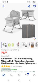Kinderkraft LOVI 3-in-1 Reiswieg, Wieg & Bed, Ophalen, Zo goed als nieuw, Wieg