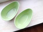 2 schaaltjes eivorm groen NIEUW / schaal, Nieuw, Ophalen of Verzenden, Schaal of Schalen, Overige stijlen