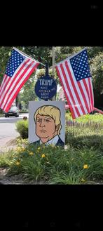 Straatversiering Donald Trump make America me great again, Diversen, Vlaggen en Wimpels, Ophalen, Zo goed als nieuw