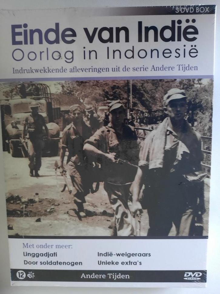 Einde van Indië: Oorlog in Indonesië - 3 DVD Boxset, Cd's en Dvd's, Dvd's | Documentaire en Educatief, Nieuw in verpakking, Oorlog of Misdaad