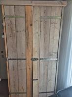 Steigerhouten kleding kast, Huis en Inrichting, Kasten | Kledingkasten, Ophalen, Overige materialen, 100 tot 150 cm, 200 cm of meer