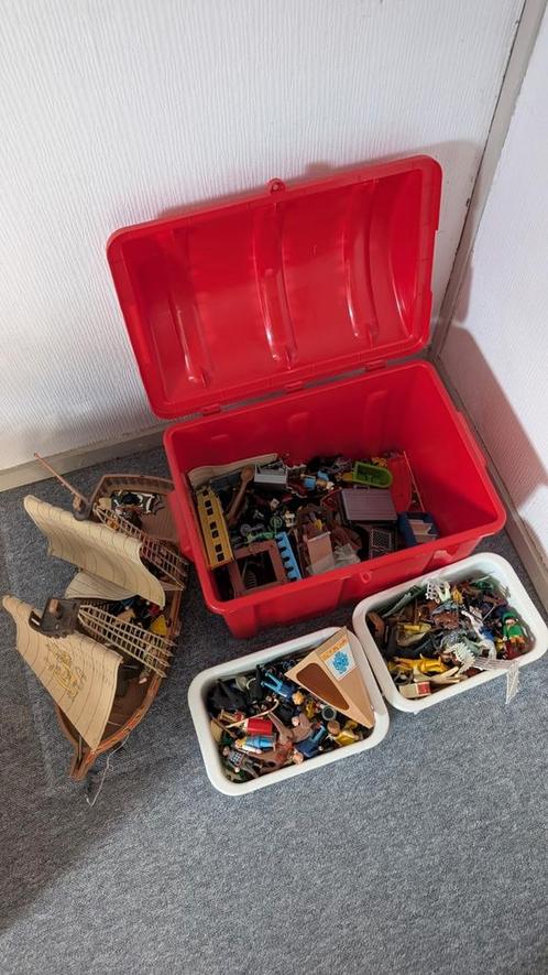 Grote Playmobil Verzameling: Piratenschip, Ridders, Figuren, Kinderen en Baby's, Speelgoed | Playmobil, Gebruikt, Los playmobil