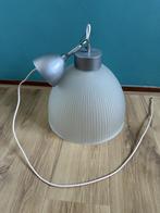 Hanglamp geribbeld glas, Huis en Inrichting, Lampen | Hanglampen, Ophalen, Gebruikt, Glas, Minder dan 50 cm