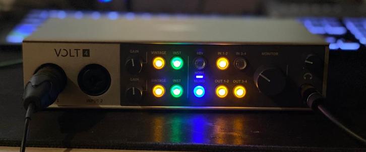 Universal Audio Volt 4, Computers en Software, Geluidskaarten, Zo goed als nieuw, Extern, Ophalen of Verzenden