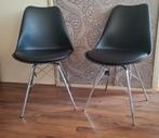 2 Eetkamerstoelen, Ophalen, Zo goed als nieuw, Zwart, Vier
