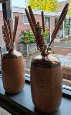 2 hoge vazen (prijs per stuk), Ophalen, Overige kleuren, Minder dan 50 cm, Glas