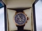 Nautica A31502, Sieraden, Tassen en Uiterlijk, Horloges | Heren, Overige merken, Leer, Staal, Polshorloge