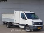 Volkswagen Crafter 136pk Open Laadbak met Kist Dubbellucht 3, Auto's, Bestelauto's, Euro 5, 4 cilinders, Volkswagen, Wit
