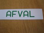 sticker AFVAL, Ophalen, Zo goed als nieuw