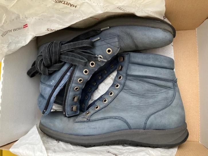 Veterboots dames, Hartjes smoke, maat 6,5 D, Kleding | Dames, Schoenen, Gedragen, Schoenen met lage hakken, Blauw, Verzenden