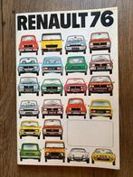 Renault modellen folder 1976, Boeken, Ophalen of Verzenden, Zo goed als nieuw, Renault
