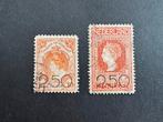 1920 Opruimingsuitgifte NVPH nr 104-105 gestempeld, Postzegels en Munten, Postzegels | Nederland, Verzenden, T/m 1940, Gestempeld
