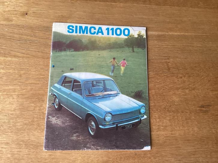 Simca 1100 Brochure - brochure, Boeken, Auto's | Folders en Tijdschriften, Gelezen, Overige merken, Ophalen of Verzenden