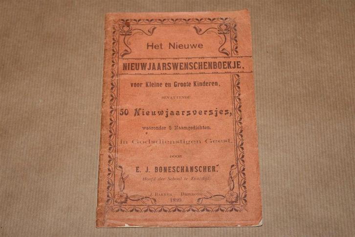 Het Nieuwe Nieuwjaarswenschenboekje - 1899, Antiek en Kunst, Antiek | Boeken en Bijbels, Ophalen of Verzenden