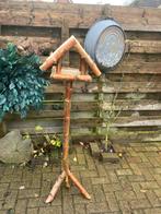vogelhuisje beuken op paal,145cm hoog ., Tuin en Terras, Ophalen, Zo goed als nieuw