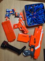 Diverse originele Nerf pistolen met veel extra’s, Ophalen of Verzenden, Zo goed als nieuw