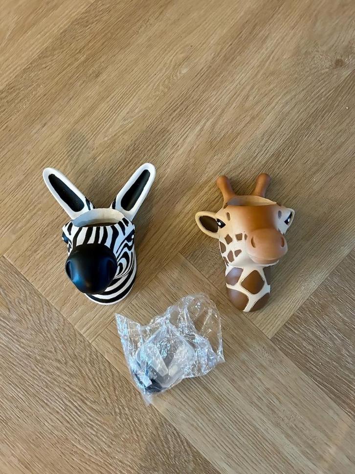 *NIEUW!* Wandpot zebra & giraf, vaas, muurdecoratie, Loods 5, Tuin en Terras, Bloempotten, Nieuw, Aardewerk, Minder dan 40 cm