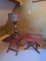 Bijzettafels, Huis en Inrichting, Minder dan 55 cm, Zo goed als nieuw, Rechthoekig, Hout