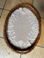 Rieten dienblad, Ophalen, Gebruikt